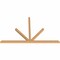 Ekena Millwork Saratoga Timber Gable Bracket, Western Red Cedar, 108"W x 68"H x 3 1/2"D x 3 1/2"F, 15/12 Pitch GBW108X68X0404SAR00SWR - alternate 4
